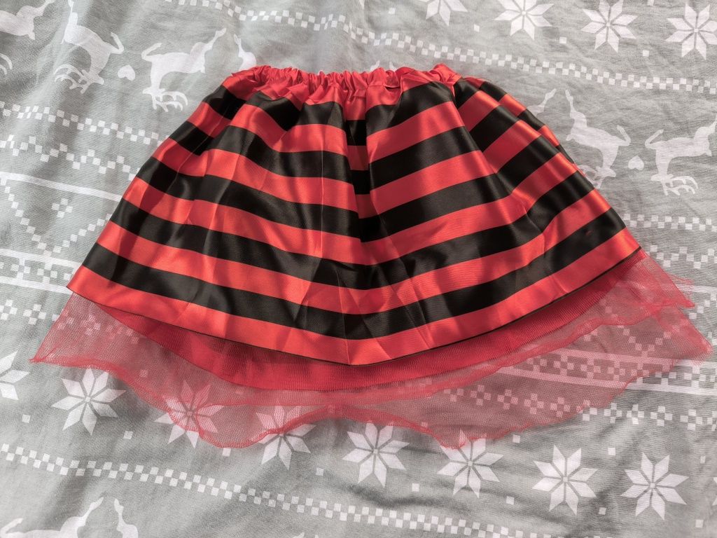 Spódnica spódniczka w czerwono czarne paski