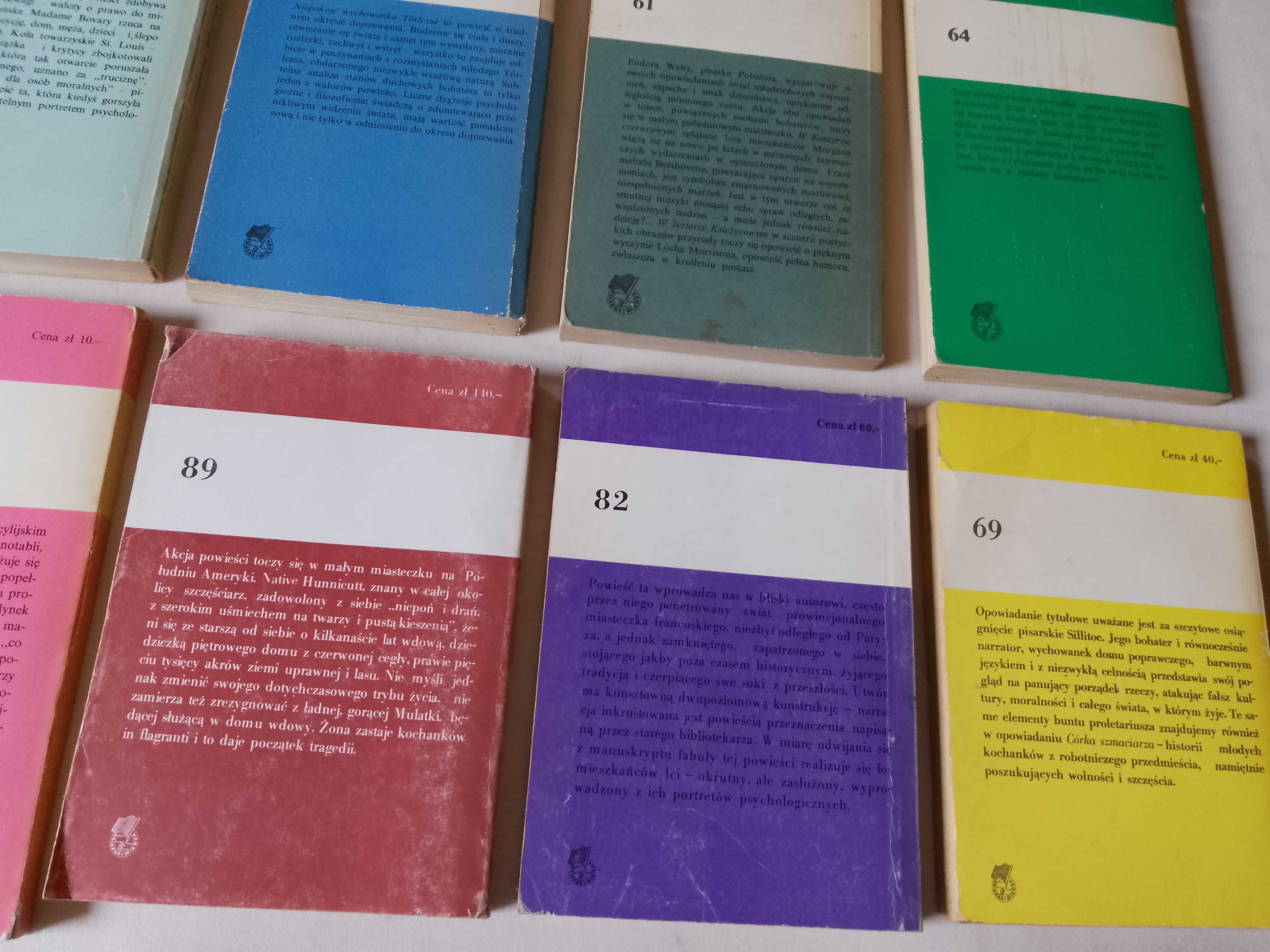 Zestaw powieści, seria Koliber, 15 sztuk, Dygat, Iwaszkiewicz, Gogol