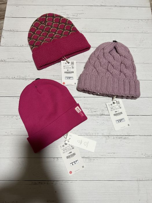 Шапки zara на дівчинку