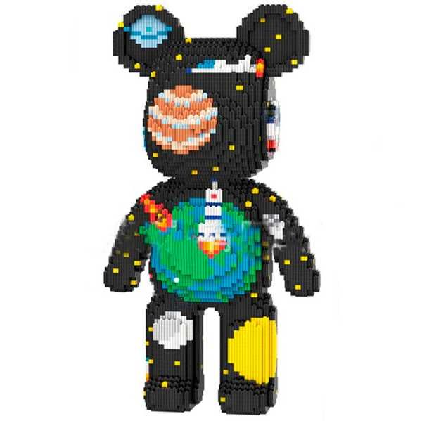 Конструктор Magic Blocks ведмедик Bearbrick "Серце"  мишка з блоков