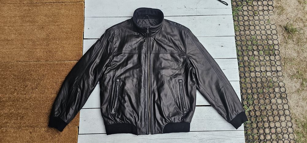 Pierre Cardin męska kurtka skórzana rozmiar 56 stan bardzo dobry