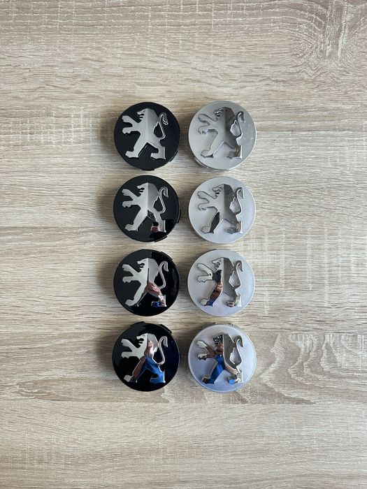 Conjunto 4 Centros Jantes Peugeot 56mm 60mm 65mm 68mm