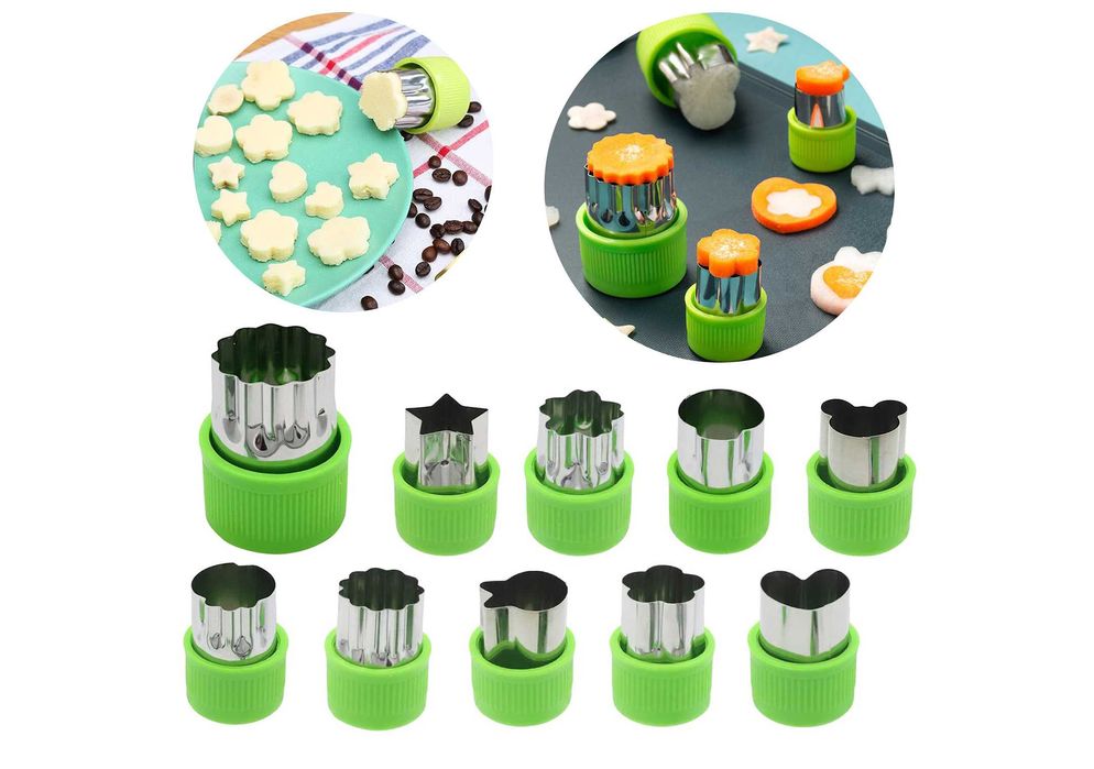 Foremki wykrawacze do owoców warzyw ciastek masy cukrowej 10szt 89