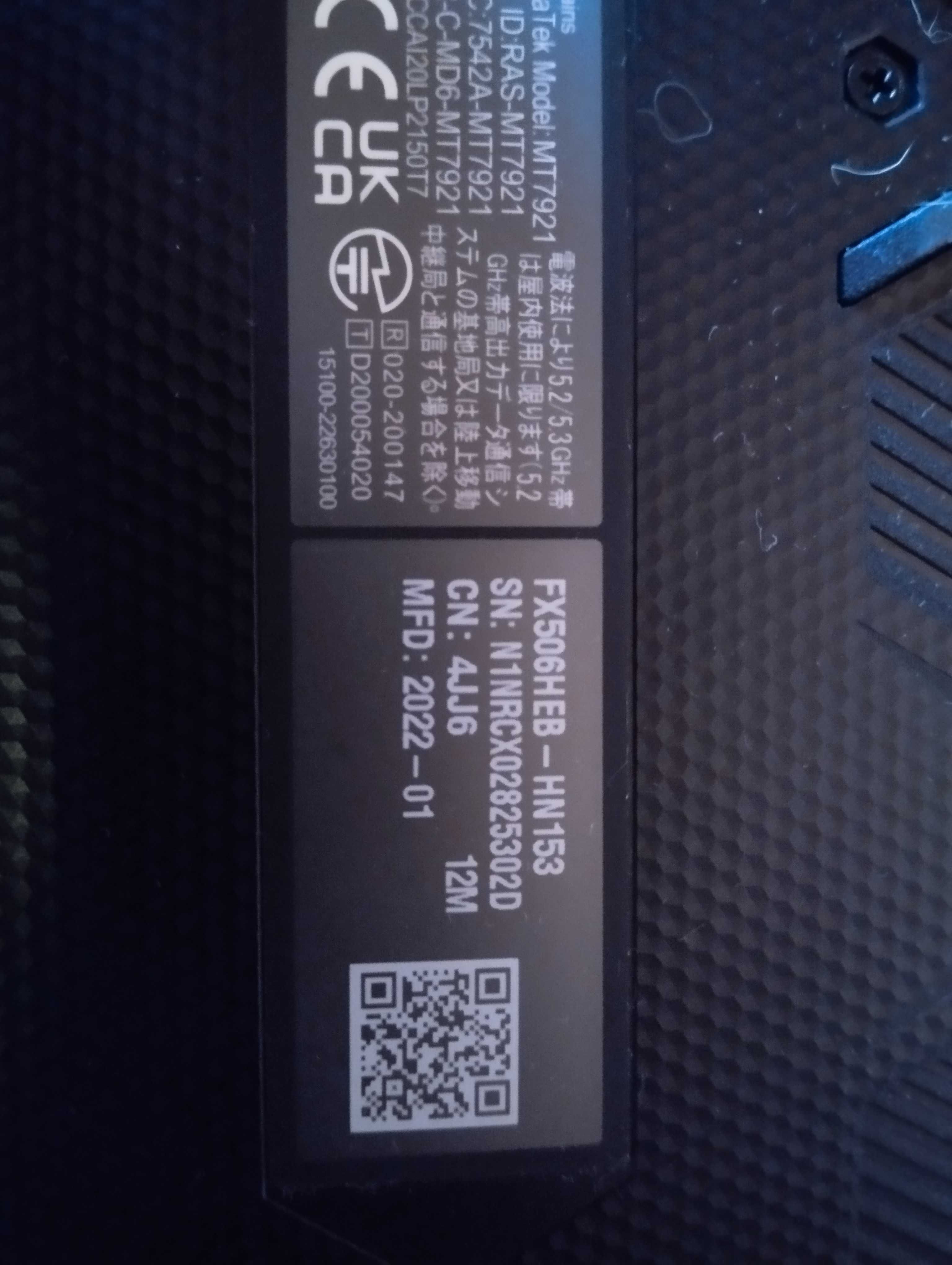 Asus Tuf F15 Gaming Rtx 3050ti 16Gb i5-11400H ноутбук