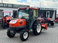 Японський мінітрактор KUBOTA KT27 кабіна з кондиціонером + фреза