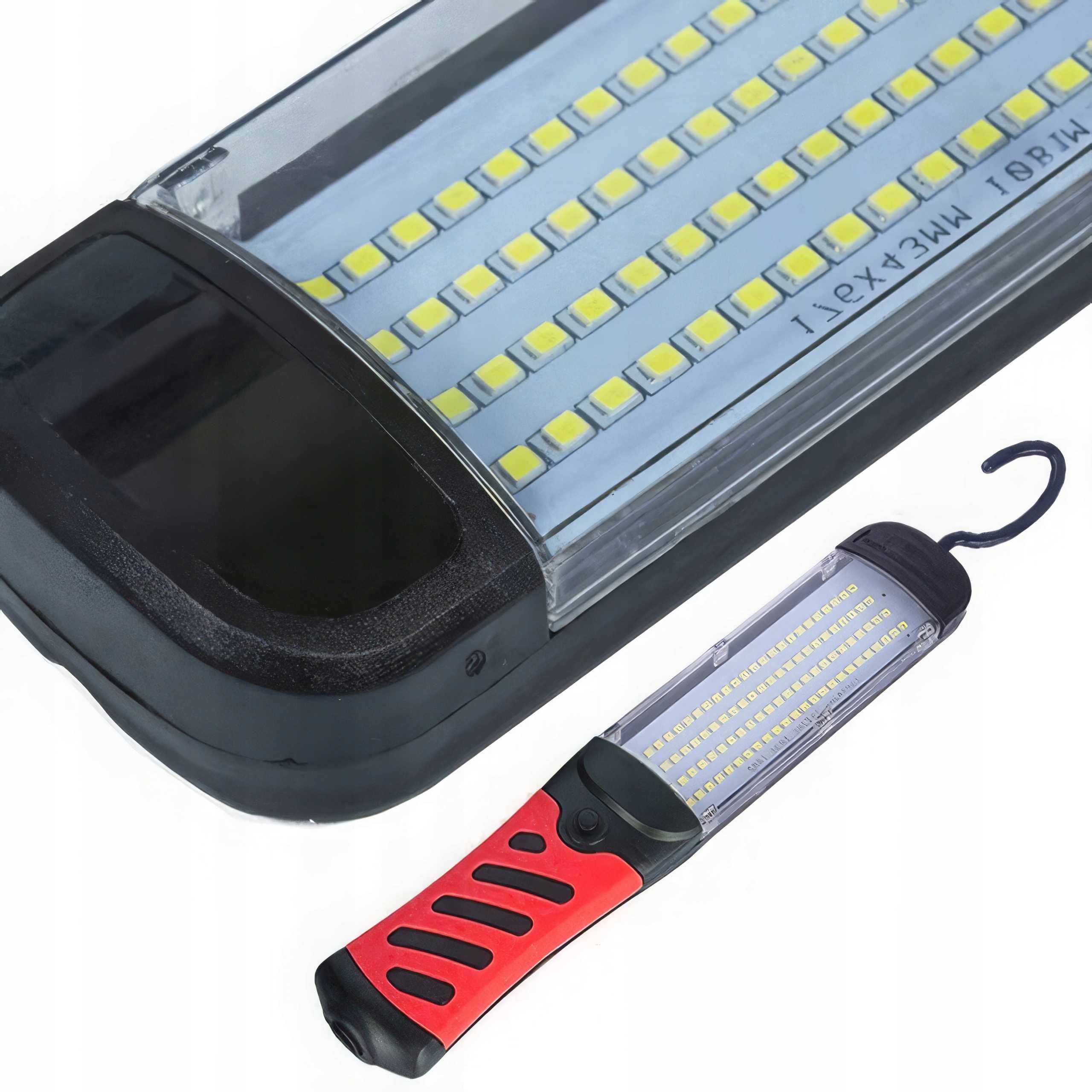 LATARKA WARSZTATOWA Lampa Lampka Kanałowa 120 LED NA Kablu 10M ZHakiem