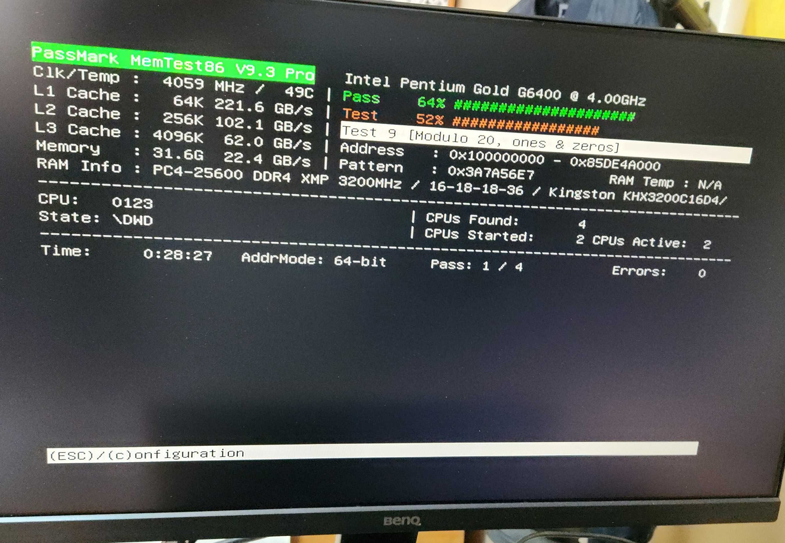 DDR4 32 Gb 3200 Mhz Kingston Kit HyperX fury (16x2)