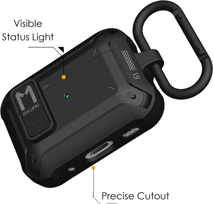 Противоударный чехол Aulumu A19 Lock Fit Чехол для AirPods Pro 2