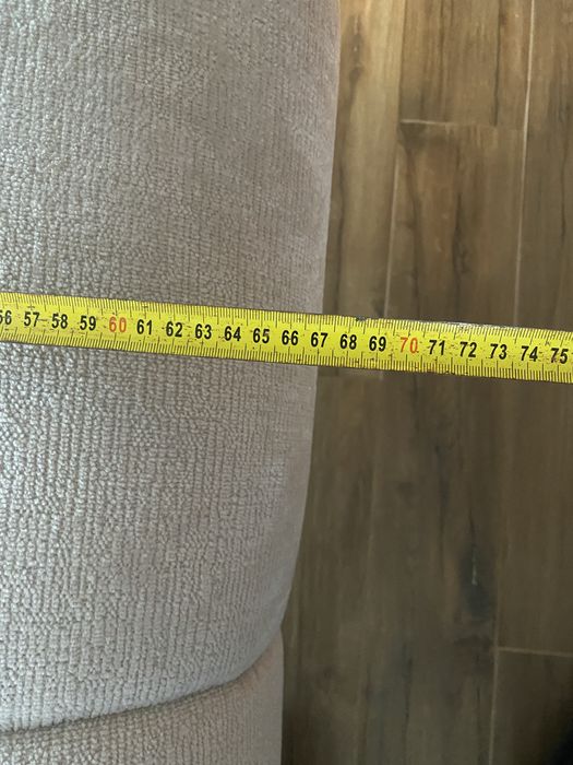 Pufa Adilio, duża, kolor kremowy