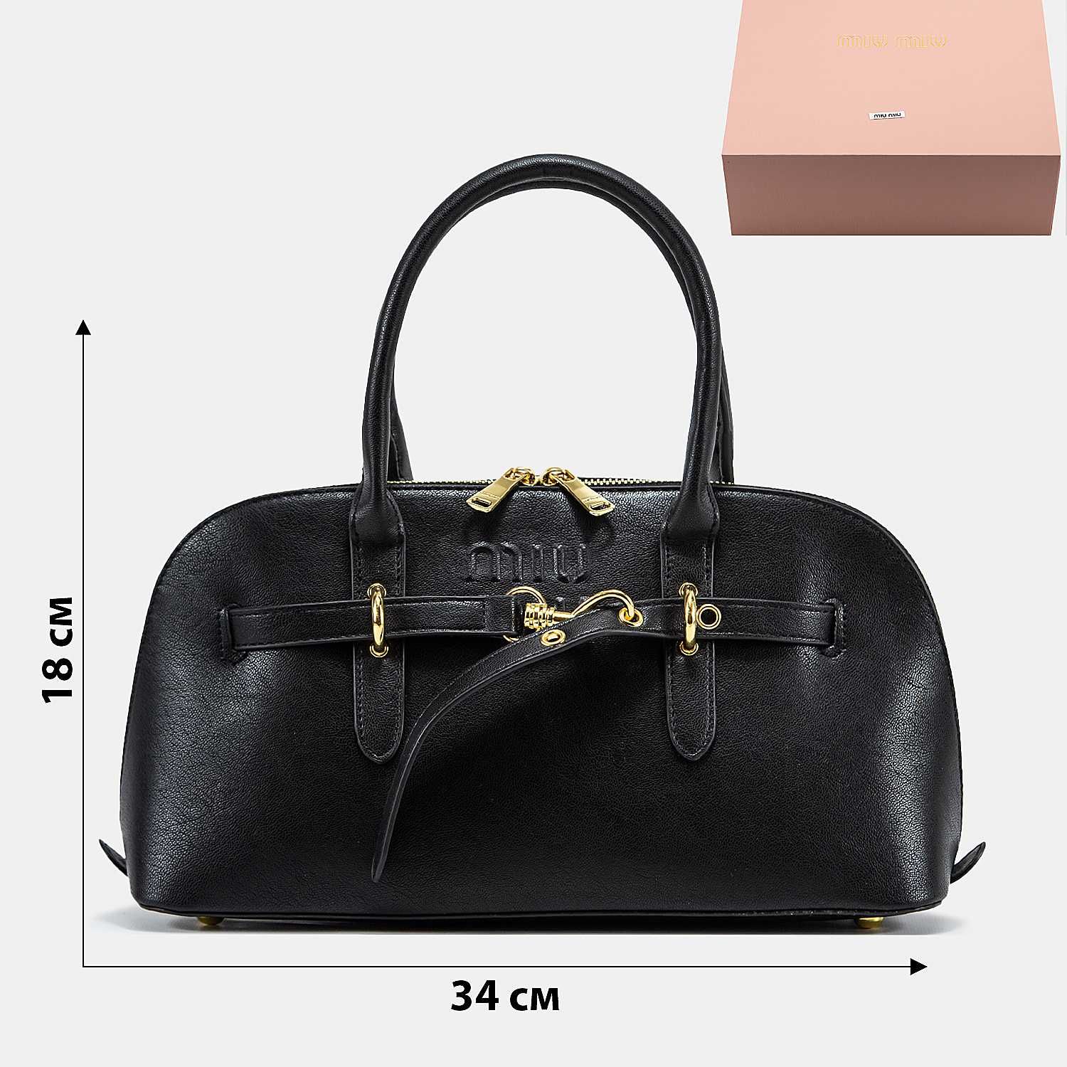Сумка Miu Miu Matelassé Top Handle Black LUXE