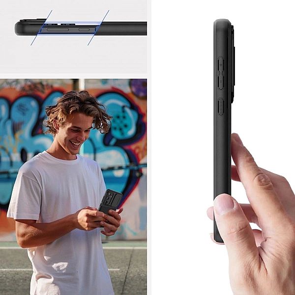 Etui Tech-Protect Velar Cam+ na Samsung Galaxy A55/5G - czarne