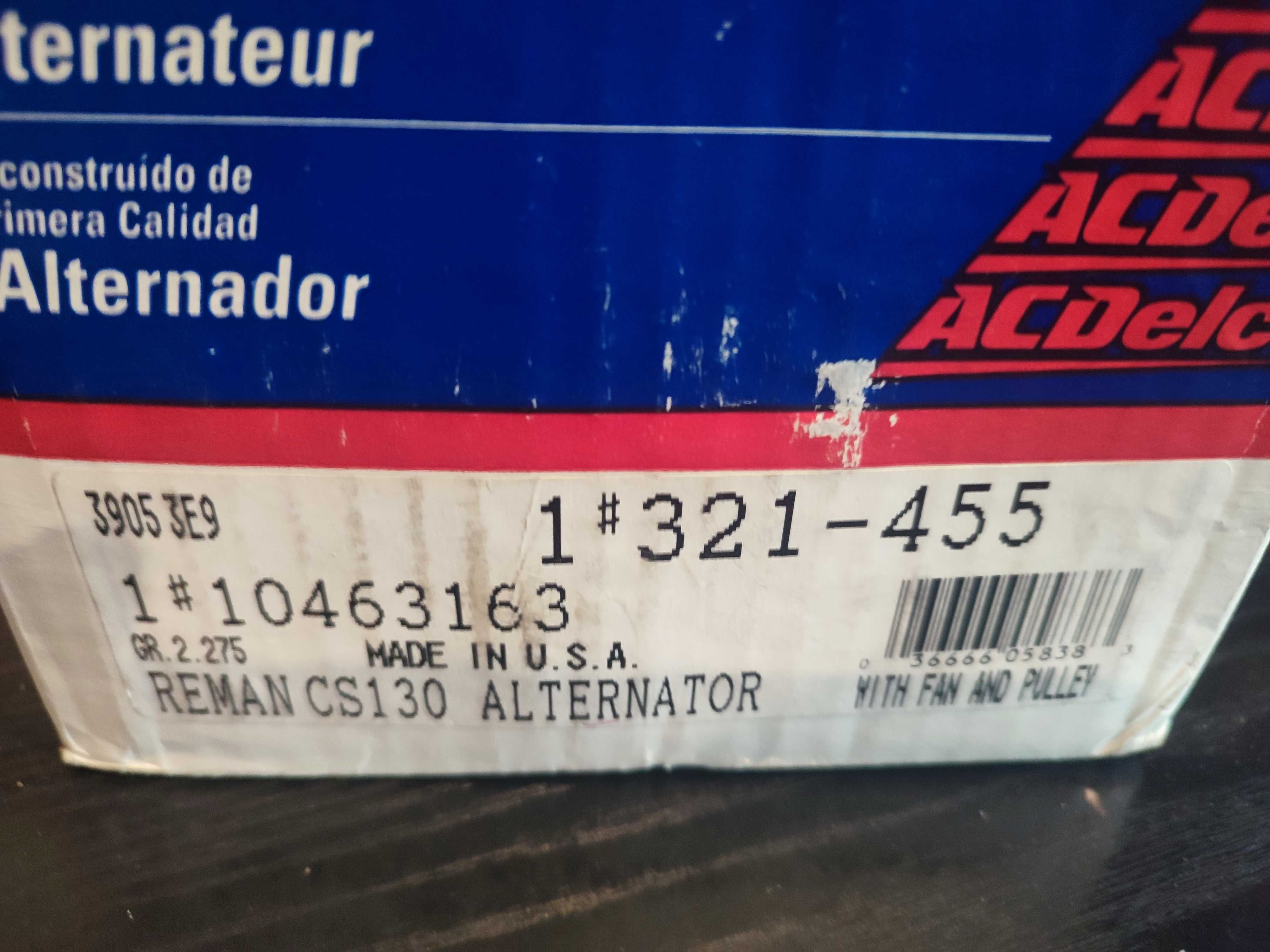 Chevrolet Gmc Isuzu Pontiac regenerowany alternator AcDelco