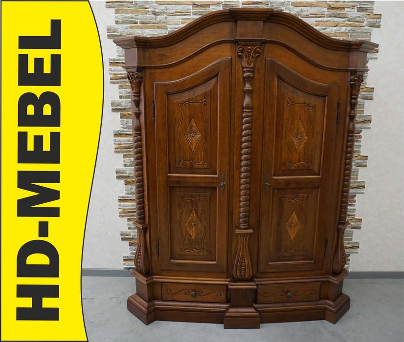 Szafa Orzechowa dwudrzwiowa szer. 153 cm   -10% -10%  (p-1072)