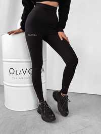 Legginsy damskie Olavoga Shapewear S M czarne beżowe