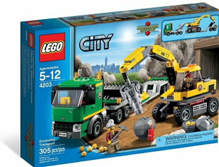 Конструктор Lego City Экскаватор 4203