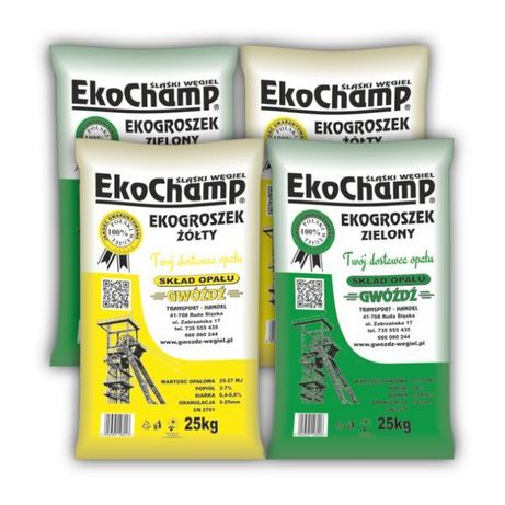EkoChamp® Mix Żółty/Zielony 25-30MJ dostawa w cenie - cała Polska