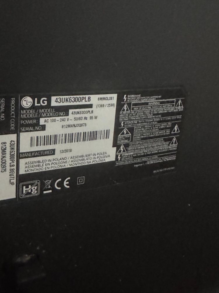 Vendo TV LG em bom ótimo estado