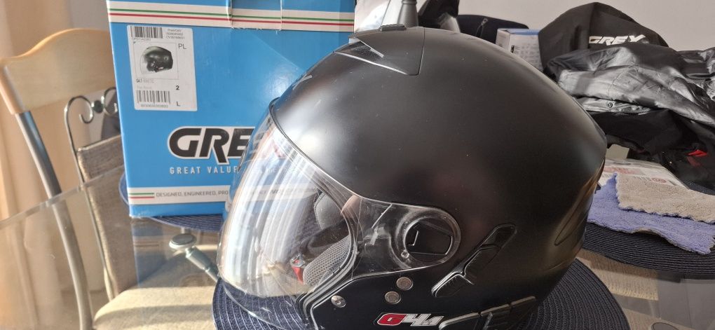 interkom zestaw głośnomówiący midland  BT NEXT PRO + kask Grex XL