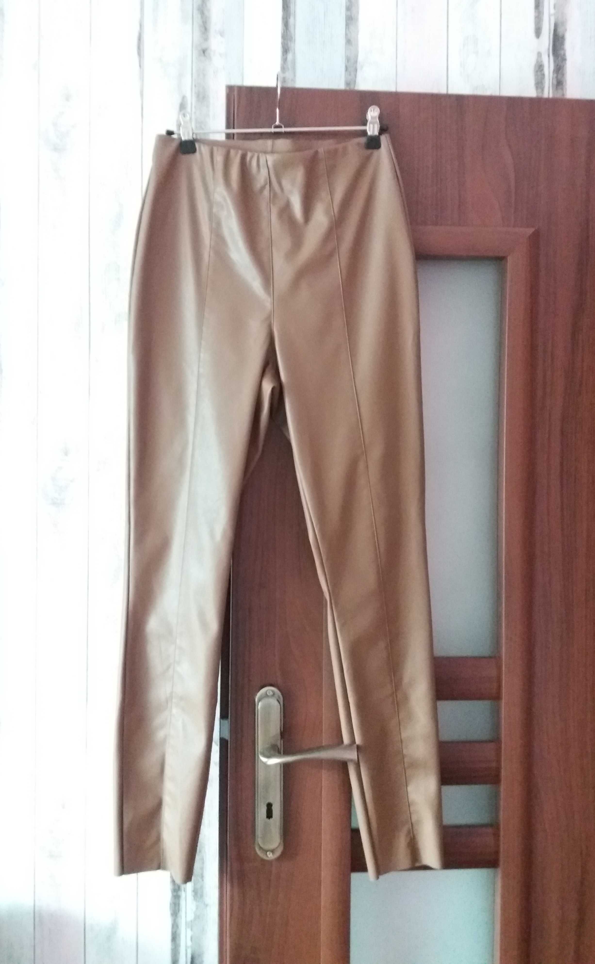 Spodnie z ekoskóry H&M rozm. M