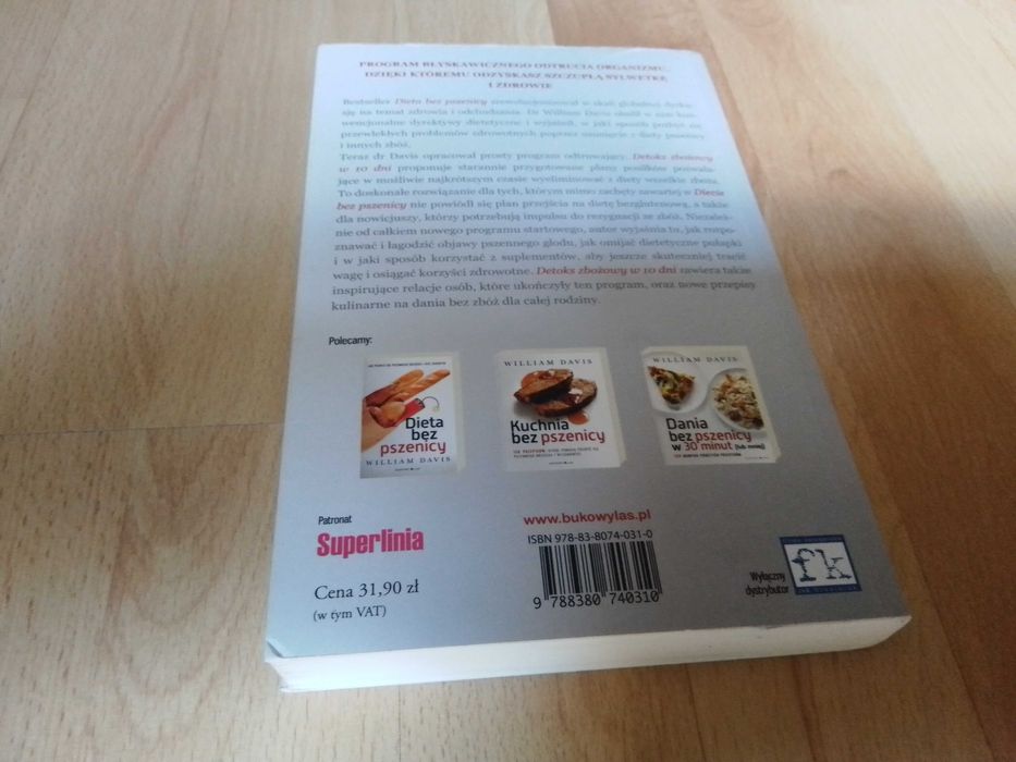 Detoks zbożowy w 10 dni, William Davis, miękka, stan dobry