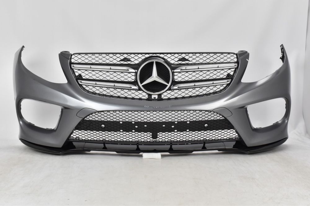 Бампер передний AMG Mercedes W166 X166 GLE 166 Хром Сетка