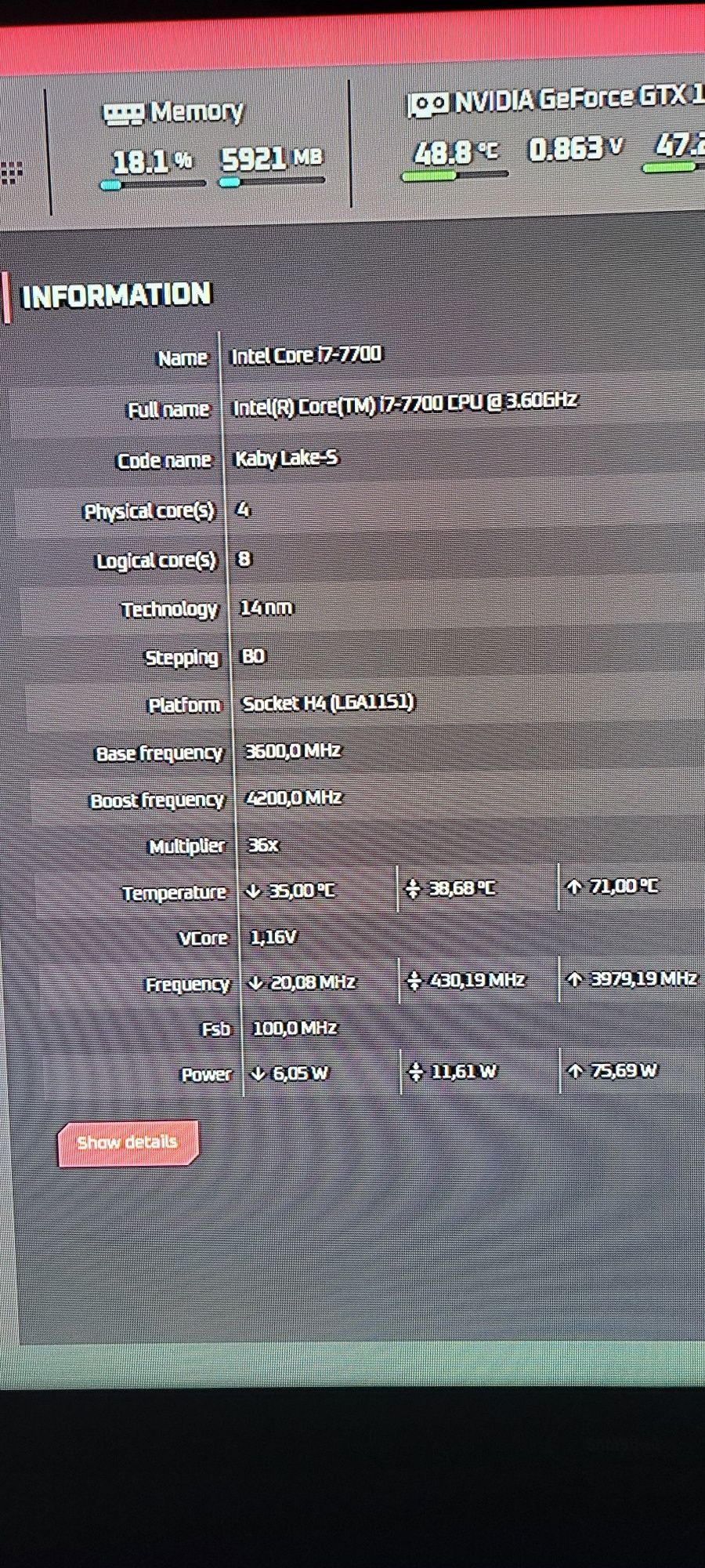 Intel core i7 7700 + Asus Maximus IX Hero