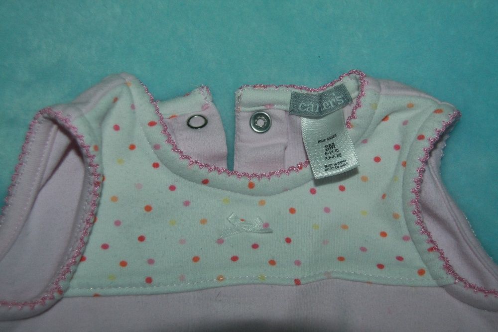 Komplet dla dziewczynki 2 części plus body r. 0-3 m