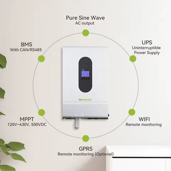 Інвертор LVFU  5kw wifi гібрид
