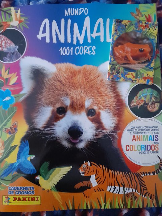 Caderneta e cromos mundo animal