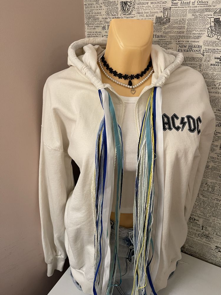 ACDC bluza rozpinana z kapturem unikatowa oryginalna