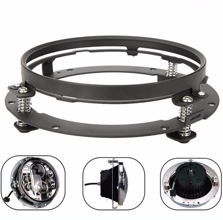 Aro / Anel / Suporte Fixação farol Jeep / Moto / Motas led 7 polegadas