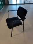 11 SZTUK CZARNE Intarseating Cube krzesła sztaplowane konferencyjne