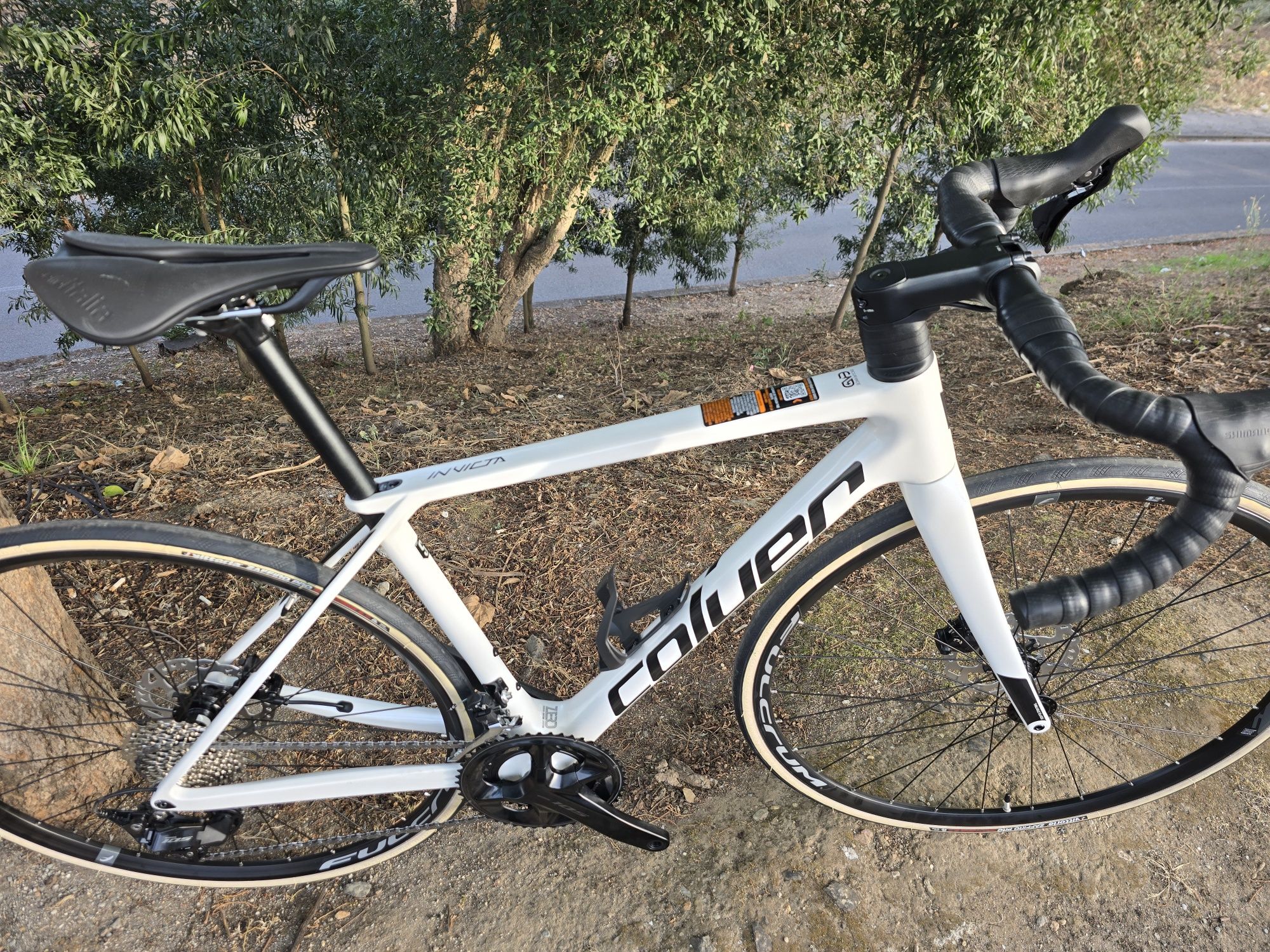 Bicicleta de carbono de disco nova