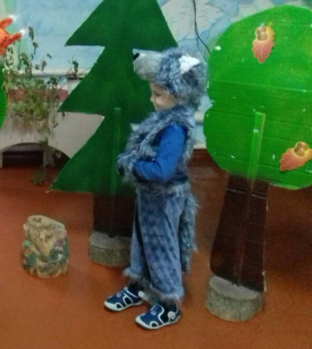 новорічний костюм вовк