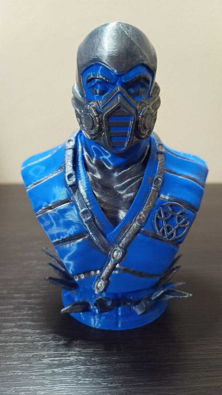 Figurka 3D popiersie SUB ZERO z MORTAL KOMBAT !!!