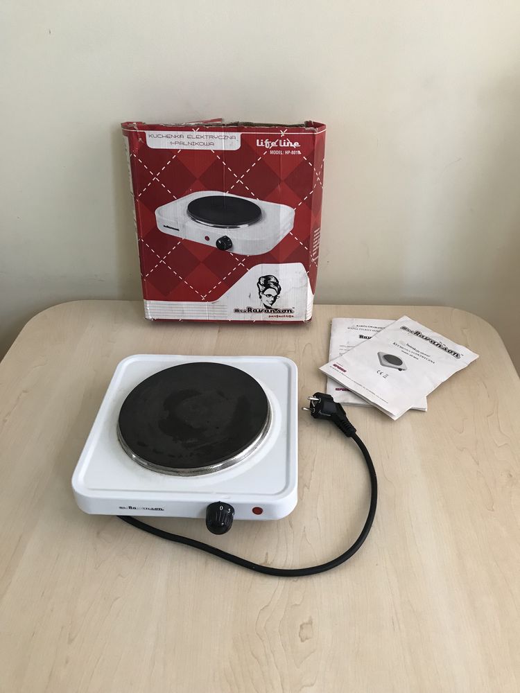 Kuchenka elektryczna jednopalnikowa polska Ravanson HP-8010