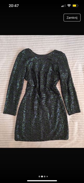 Cekinowa sukienka wieczorowa