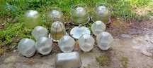 Zestaw 23 kloszy do lamp przemyslowych lata 80 ,90