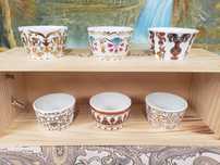 6 saleiros porcelana de coleção
