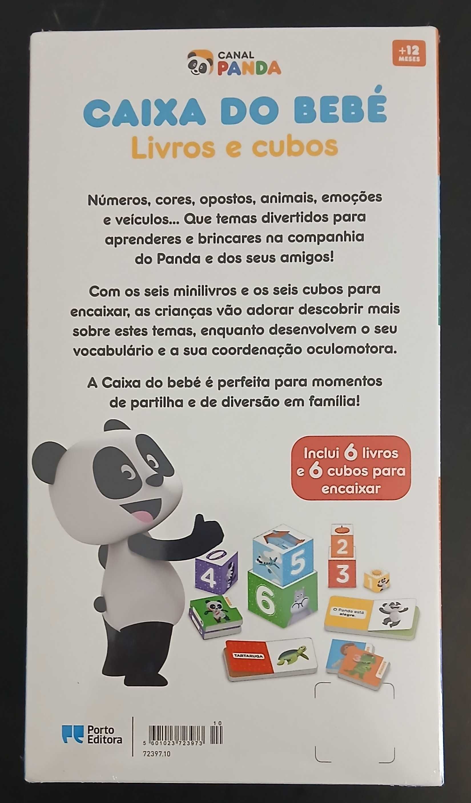 Canal Panda - Caixa do bebé - Livros e cubos (embalado, novo)