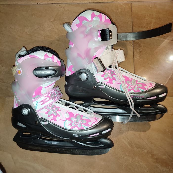 Łyżwy regulowane dla dziewczynki