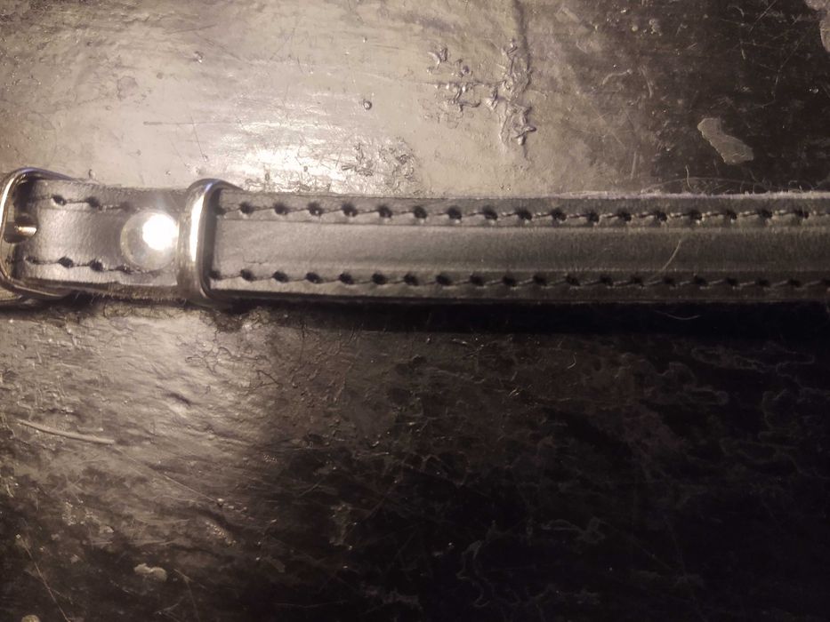 Skórzana obroża dla małego psa