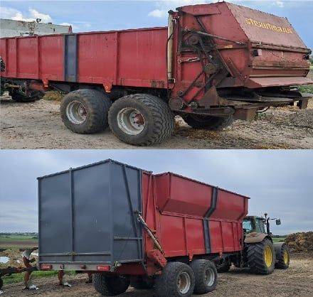 Rozrzutnik/przyczepa objętościowa Strautmann vs14l