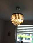 Lampa glamour z witrażami
