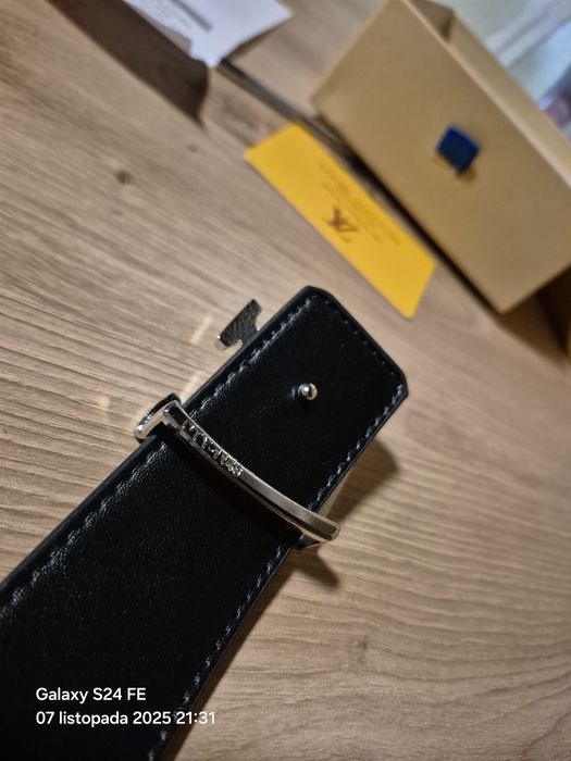 Pasek skórzany Louis Vuitton dł 120 cm