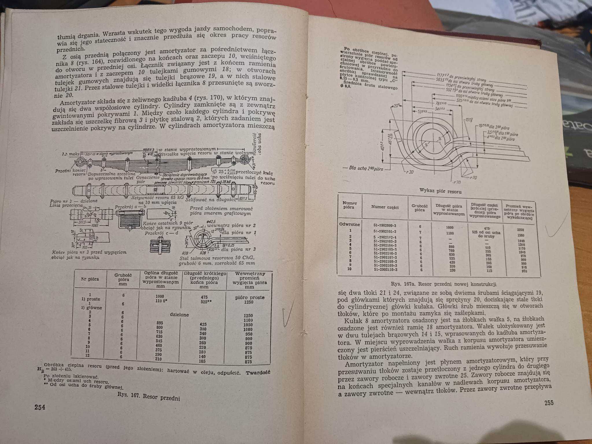 Samochód (Gaz-51) "Lublin" oryginalna instrukcja obsługi 1954r.