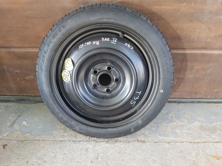 Toyota Yaris IV 1,5 hybryda dojazdówka koło dojazdowe 125/70 D16