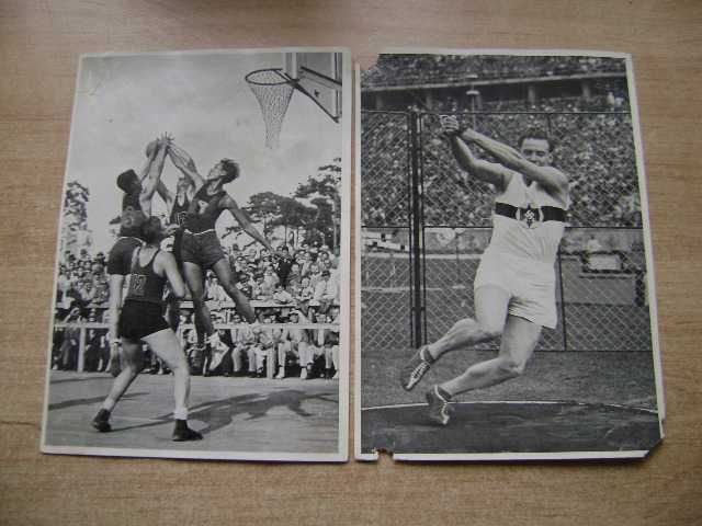 Starocie z PRL SPORT = Olimpiada 1936r Berlin 14 obrazków uszkodzonych