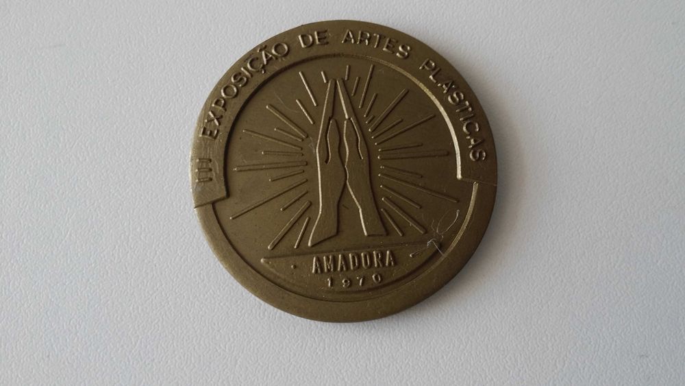 Medalha bronze terceira Exposição Artes Plásticas Amadora 1970