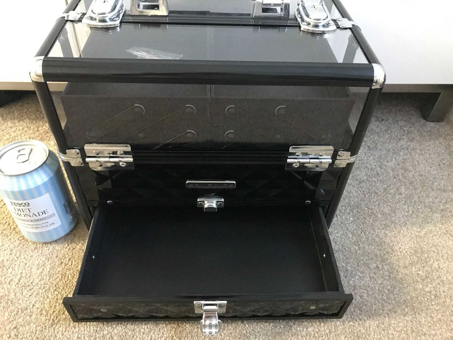 Kuferek organizer walizka do kosmetyków, lakierów, akcesoriów